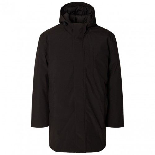 Black High Neck Parka