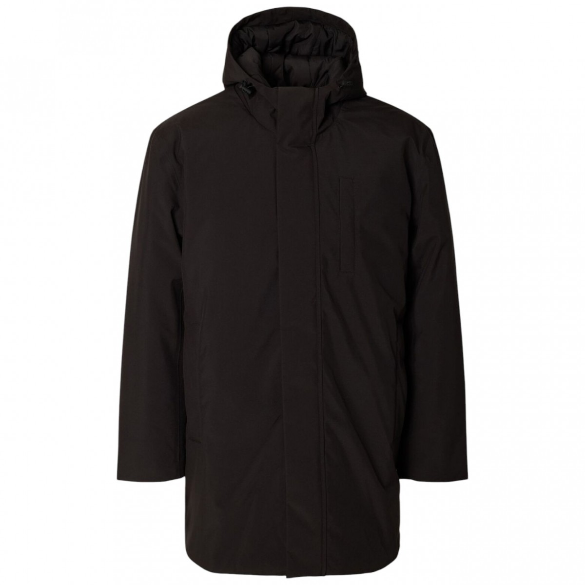 Black High Neck Parka