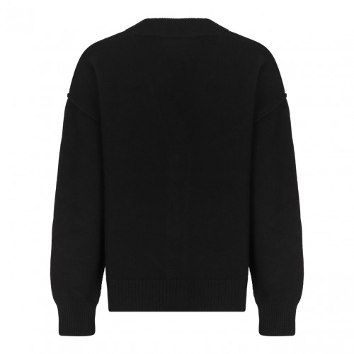 Black Wool Cardigan 2