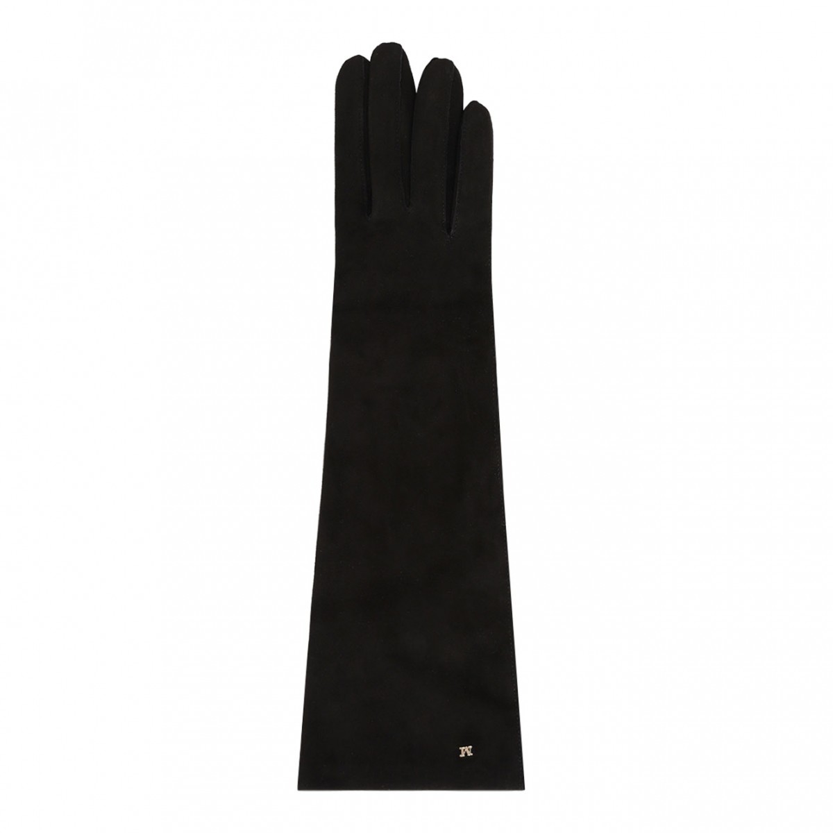 Black Long Suede Nappa Gloves