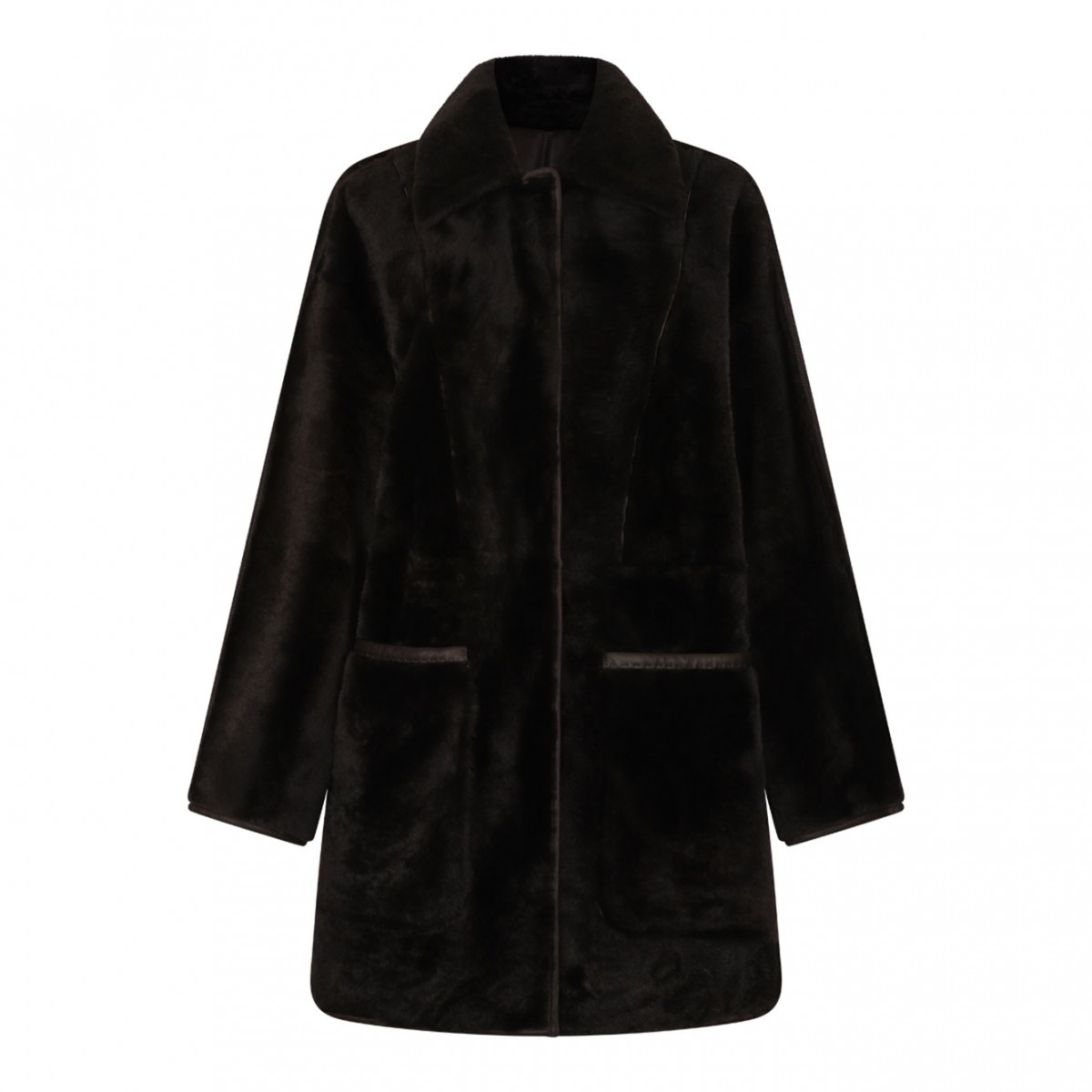 Brown Reversible Sheepskin Coat