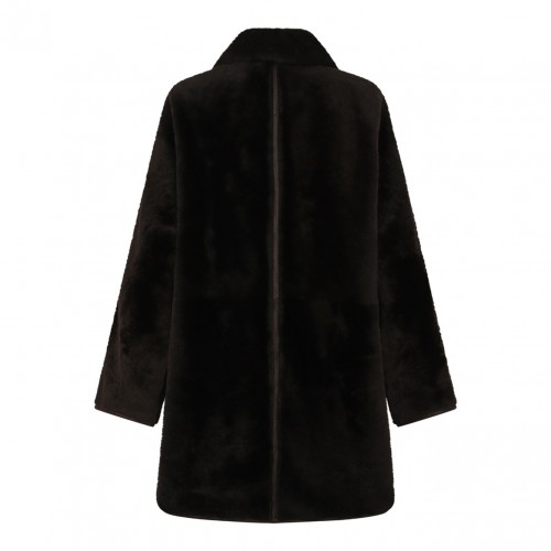 Brown Reversible Sheepskin Coat