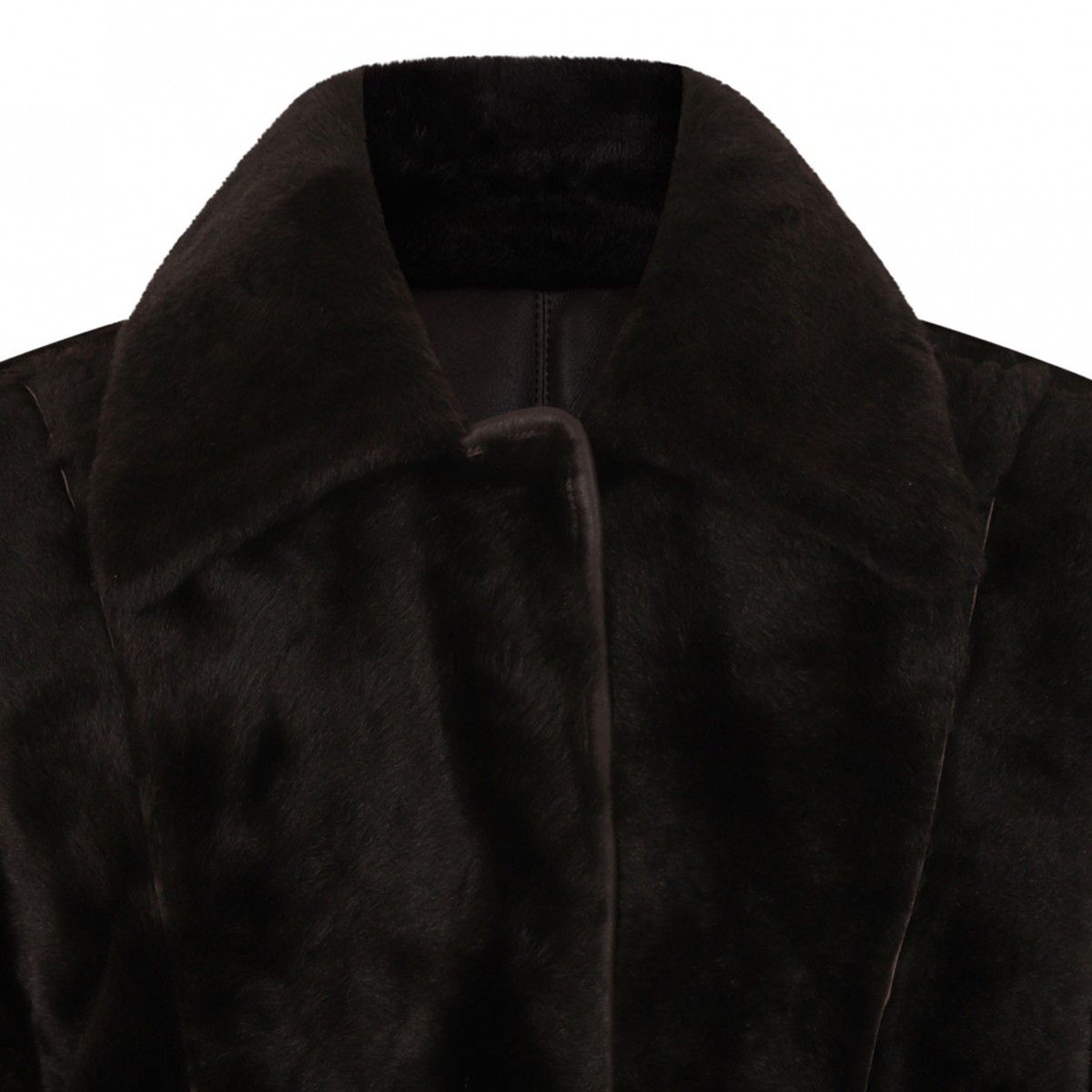 Brown Reversible Sheepskin Coat