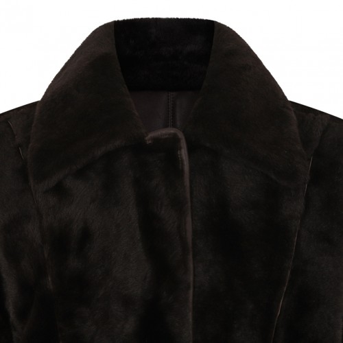 Brown Reversible Sheepskin Coat