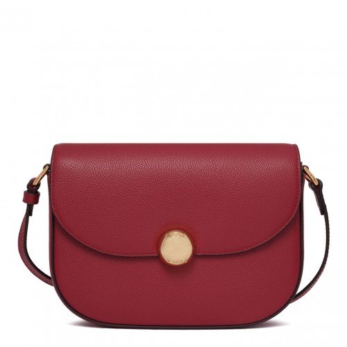 Cherry Curved-Flap Crossbody Bag