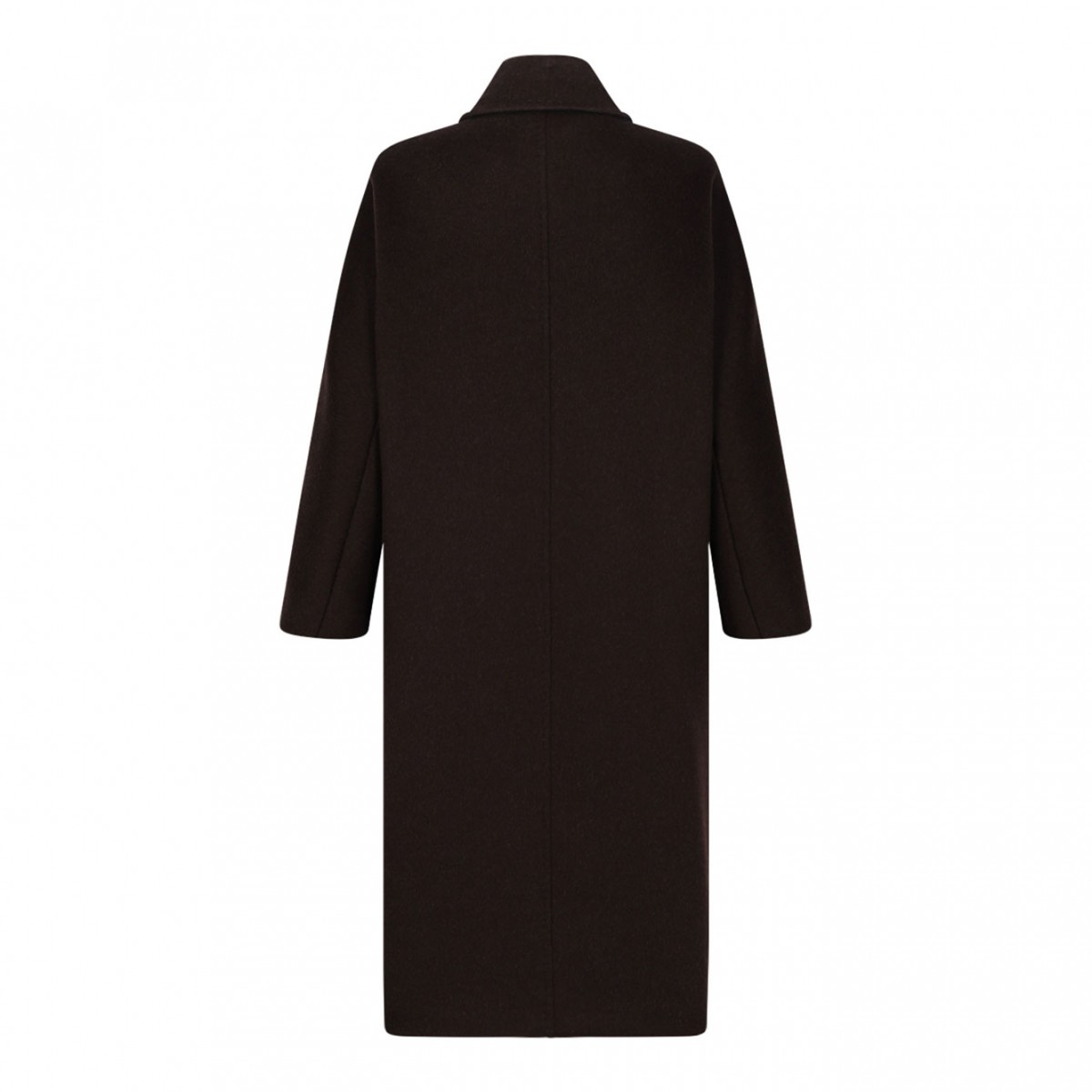 Brown Oversized Coat In Cashmere