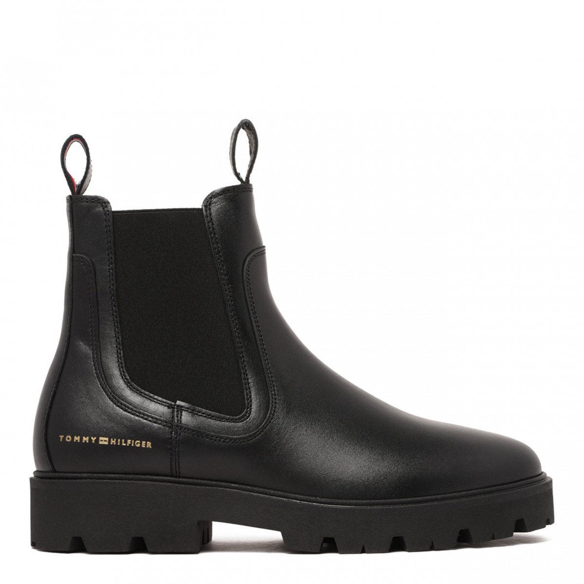 Black Leather Chelsea Boots