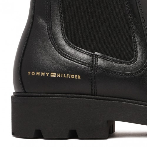 Black Leather Chelsea Boots