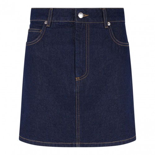 Indigo Japanese Denim Mini Skirt