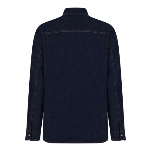 Indigo Blue Oversized Shirt 2