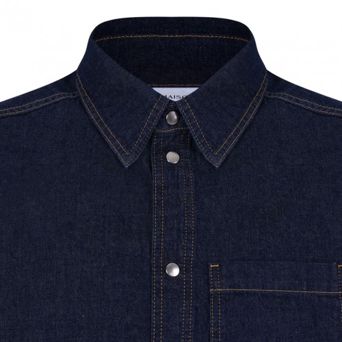 Indigo Blue Oversized Shirt