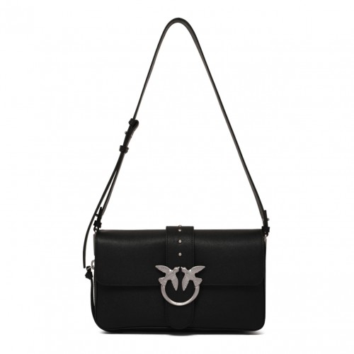 Black Shoulder Bag With Buckle