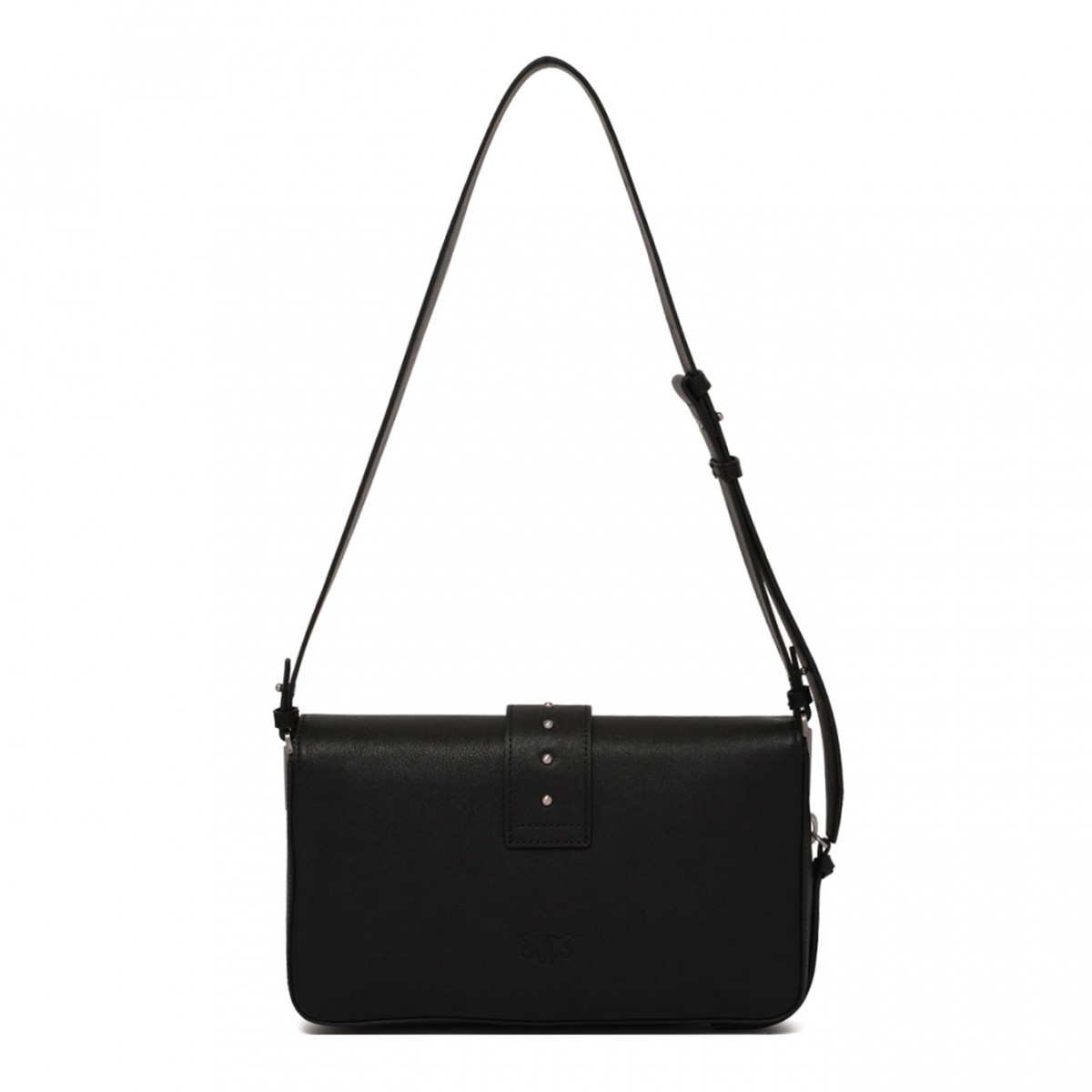 Black Shoulder Bag With Buckle