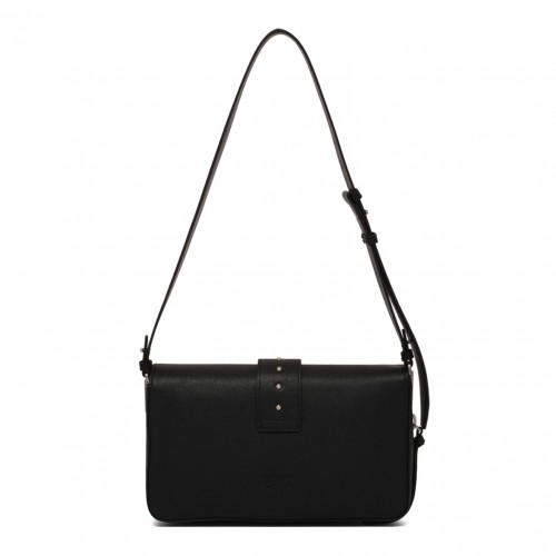 Black Shoulder Bag With Buckle