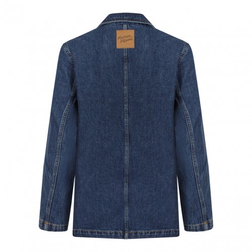 Washed Indigo Tailored Denim Jacket 2