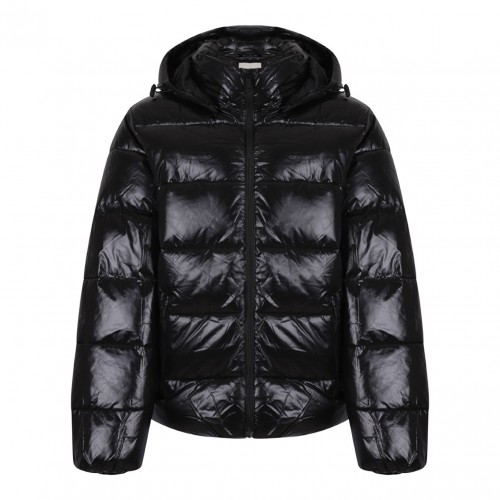 Black Padded Hooded Jacket