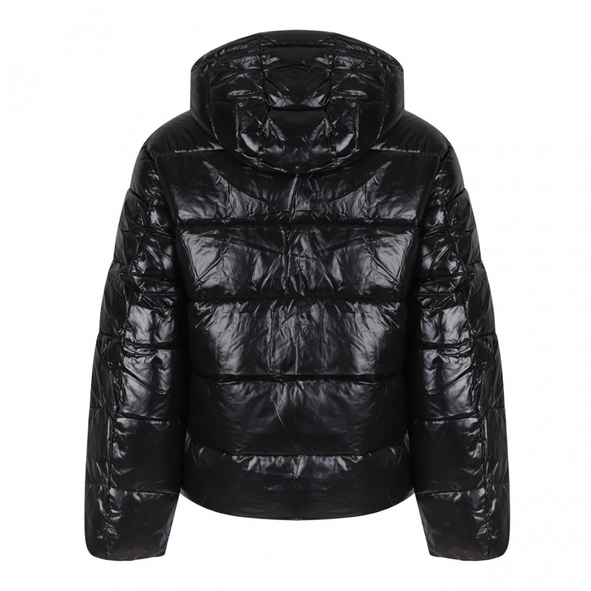 Black Padded Hooded Jacket