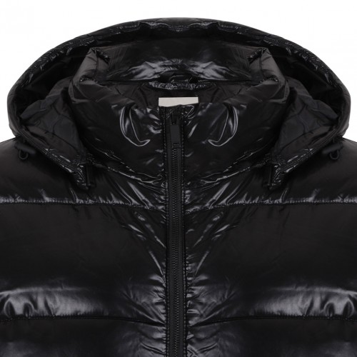 Black Padded Hooded Jacket