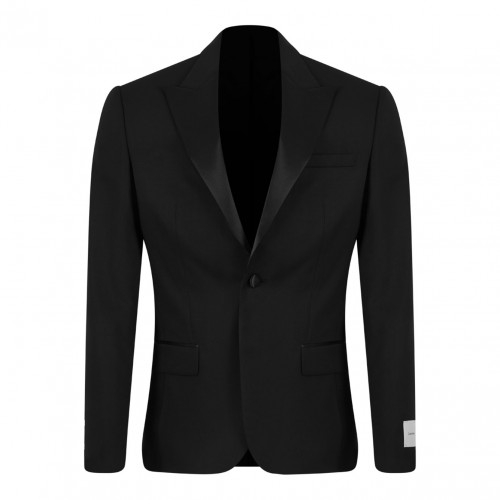 Black Wool Tailored Suits