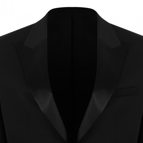 Black Wool Tailored Suits