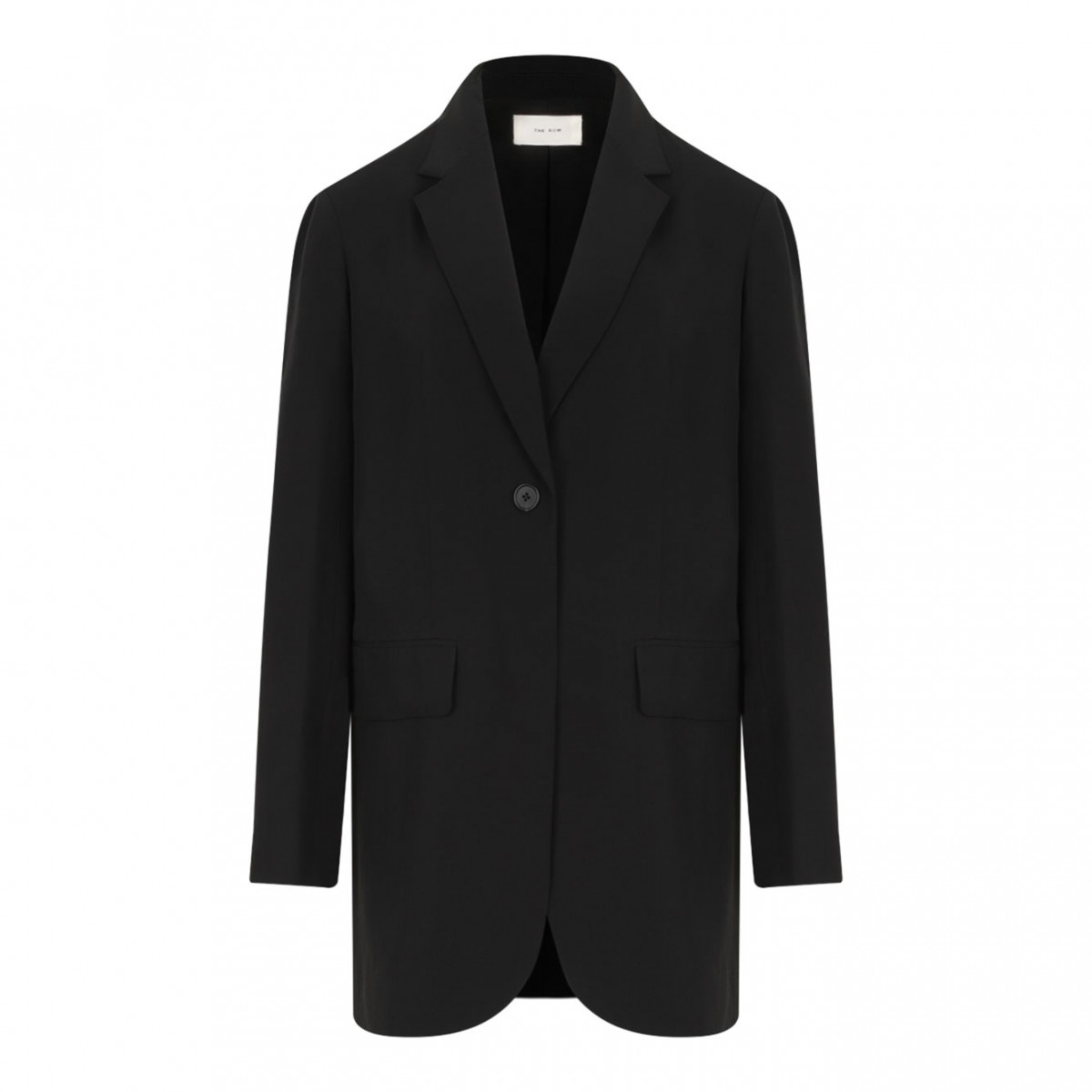 Black Obine Viscose and Wool Jacket