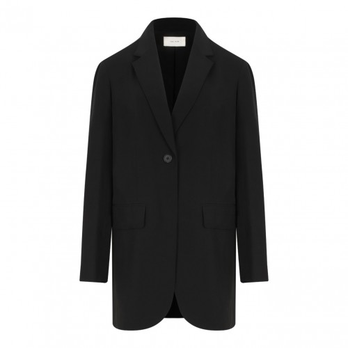 Black Obine Viscose and Wool Jacket