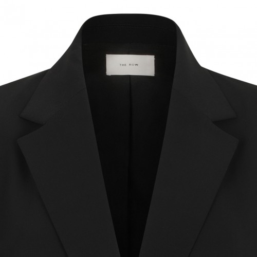 Black Obine Viscose and Wool Jacket