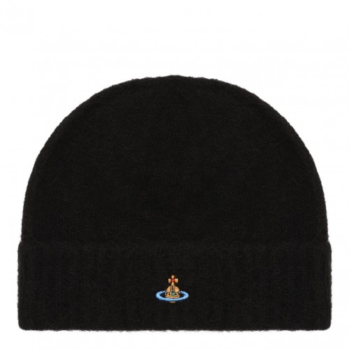 Black Fluffy Beanie