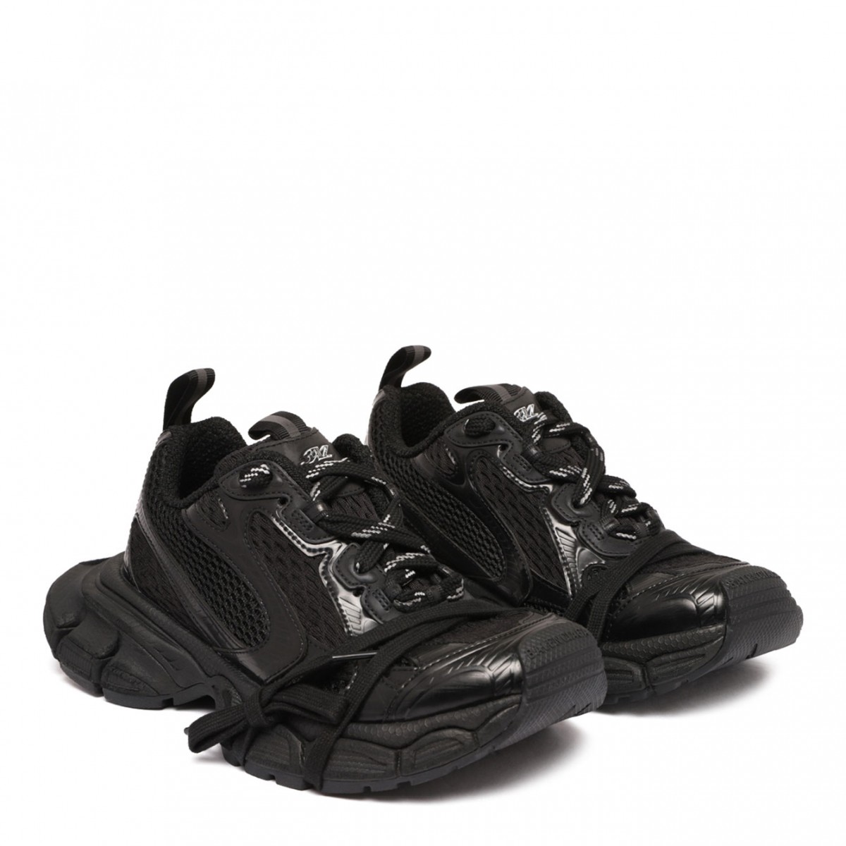 Black 3XL Sneakers With Inserts