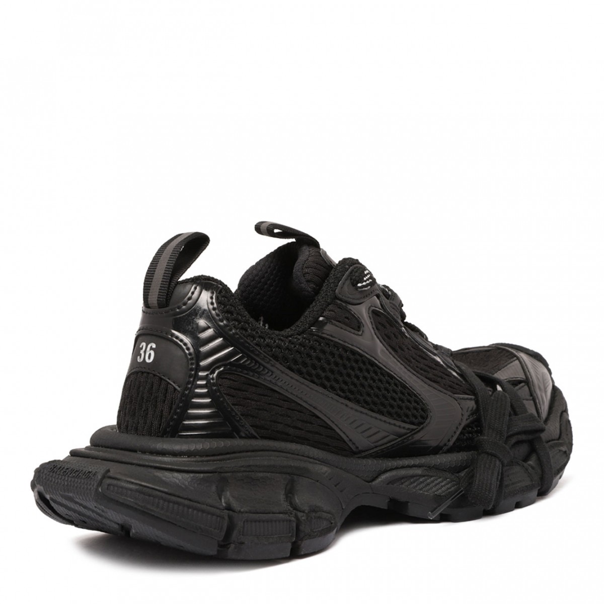 Black 3XL Sneakers With Inserts