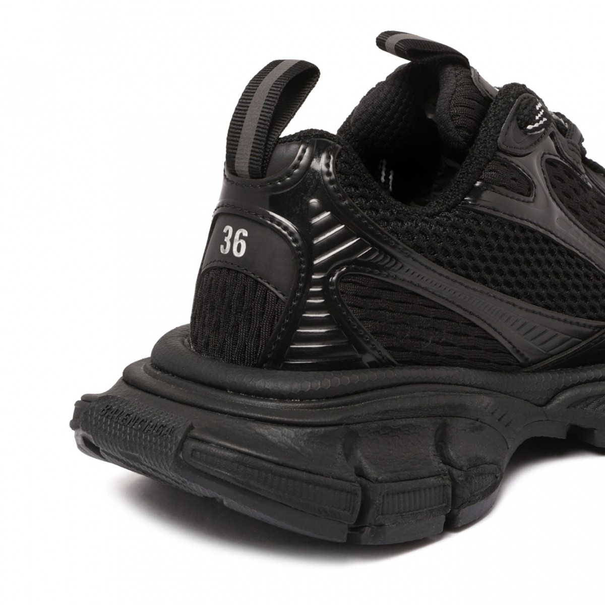 Black 3XL Sneakers With Inserts