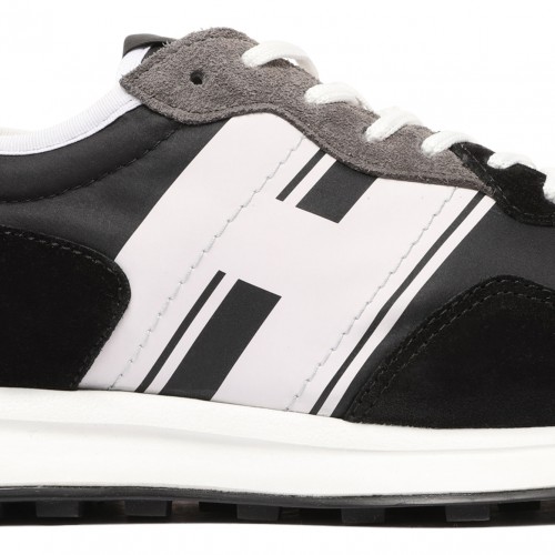 Black Calf Leather H601 Low Top Sneakers