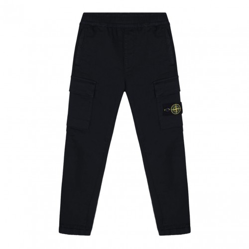 Black Logo Badge Trousers