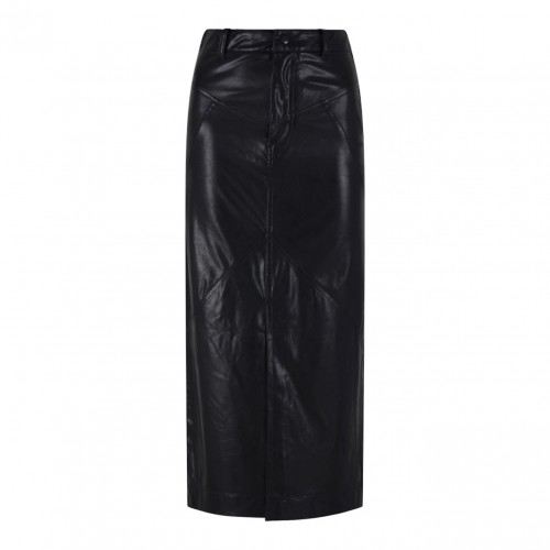 Black Breanne Midi Skirt