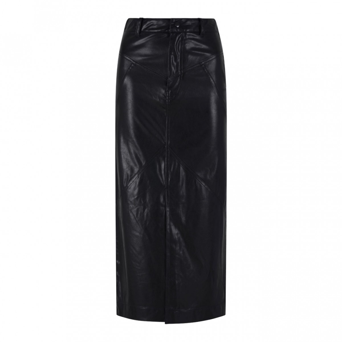 Black Breanne Midi Skirt