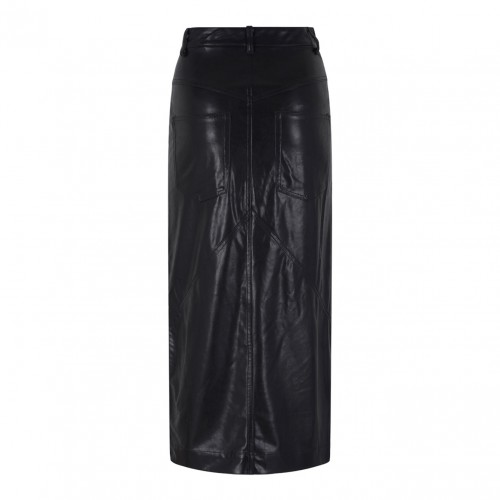 Black Breanne Midi Skirt