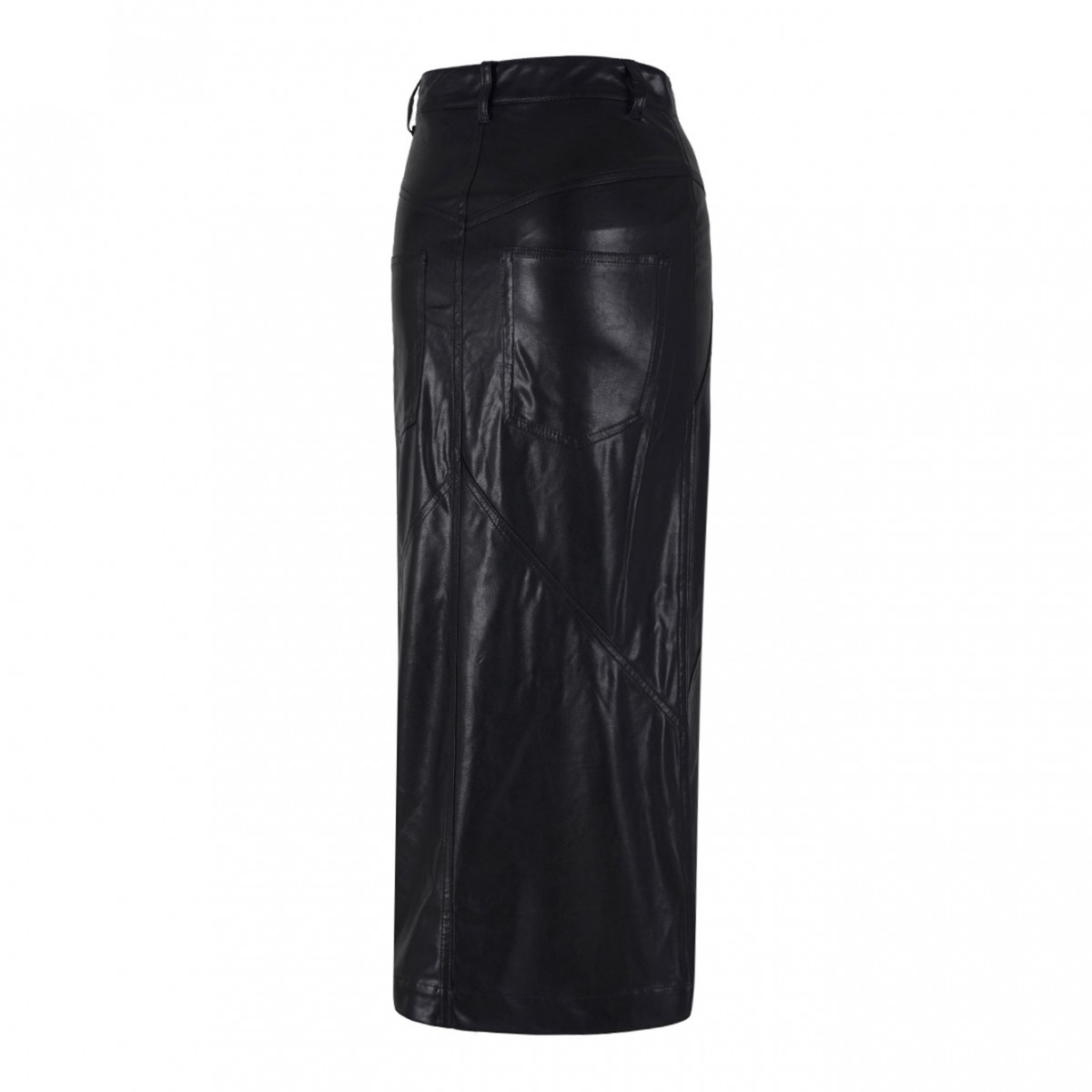 Black Breanne Midi Skirt