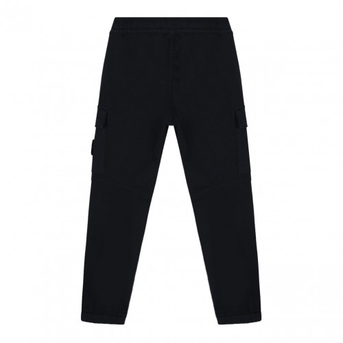 Black Logo Badge Trousers