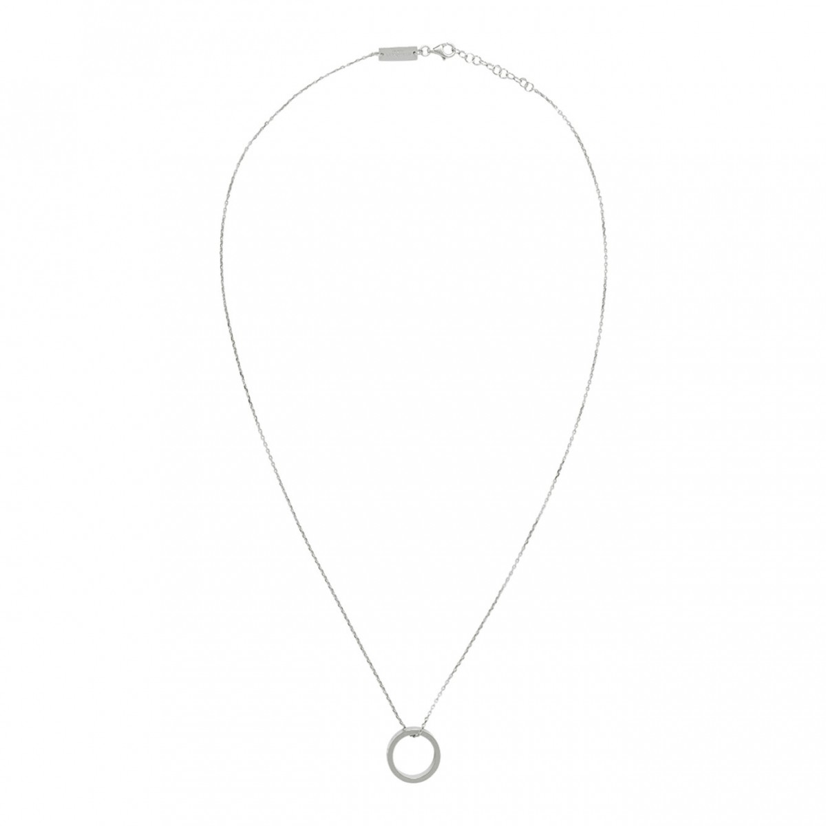 Silver Numerical Pendant Necklace
