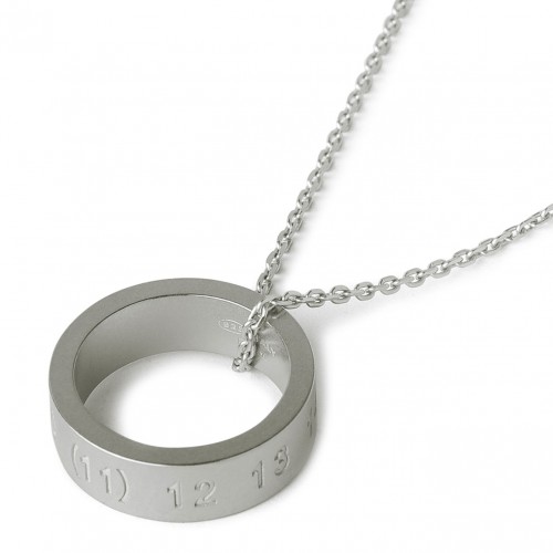 Silver Numerical Pendant Necklace 2
