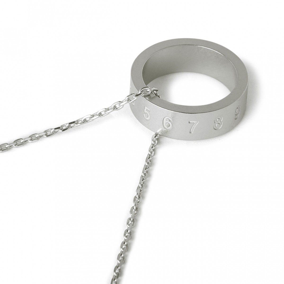 Silver Numerical Pendant Necklace