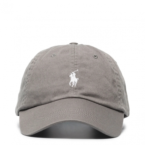 Grey Logo Embroidered Classic Baseball Cap