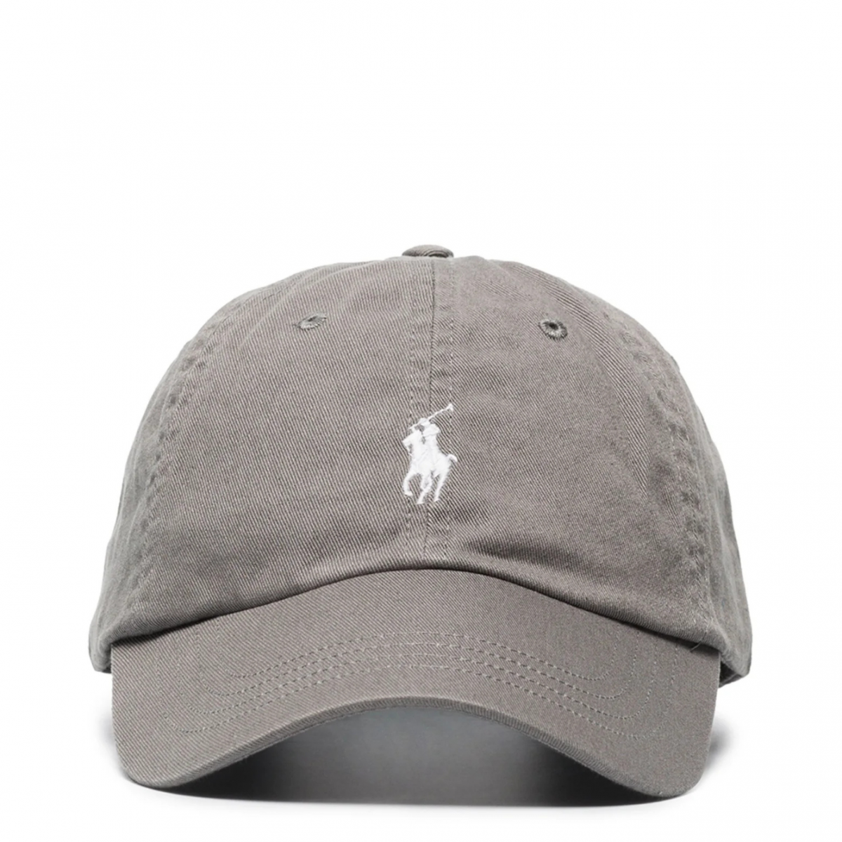Grey Logo Embroidered Classic Baseball Cap
