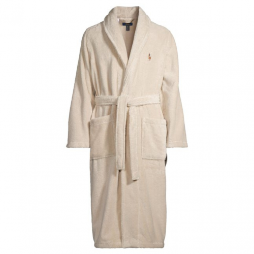 Khaki Stone Cotton Bathrobe