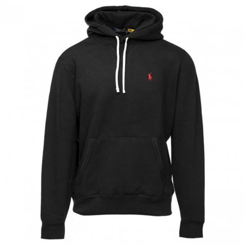 Black Logo Print Hoodie