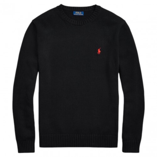 Black Cotton Sweater