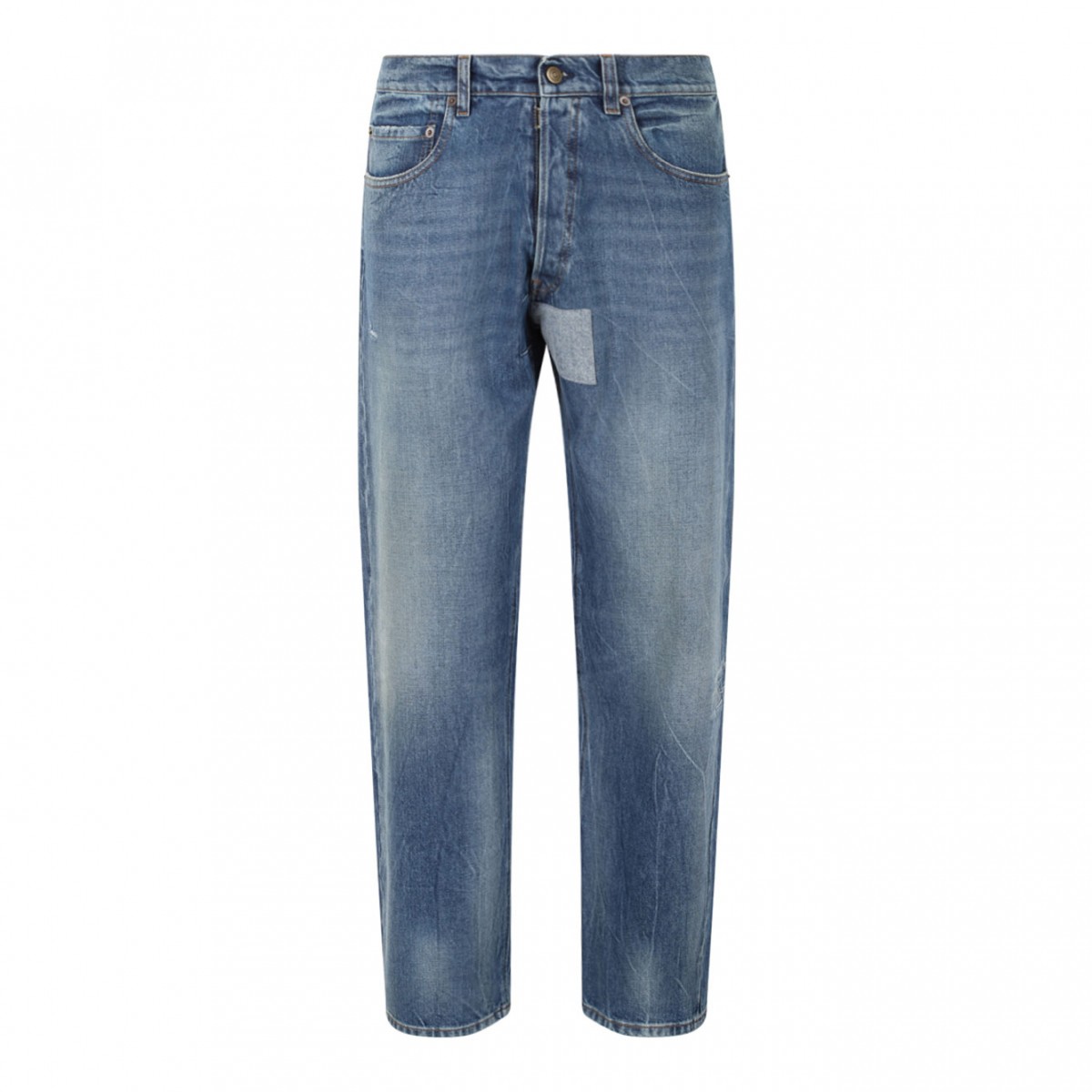 Vintage Medium Blue Tapered Leg Jeans