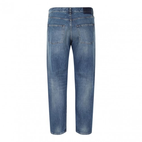 Vintage Medium Blue Tapered Leg Jeans