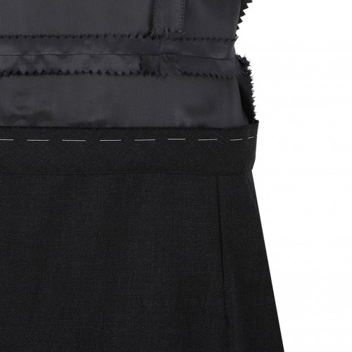 Melange Carbon Panelled Midi Dress