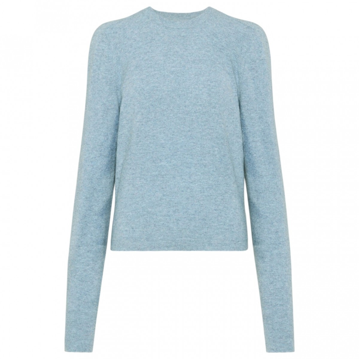 Blue Wool Knit Top